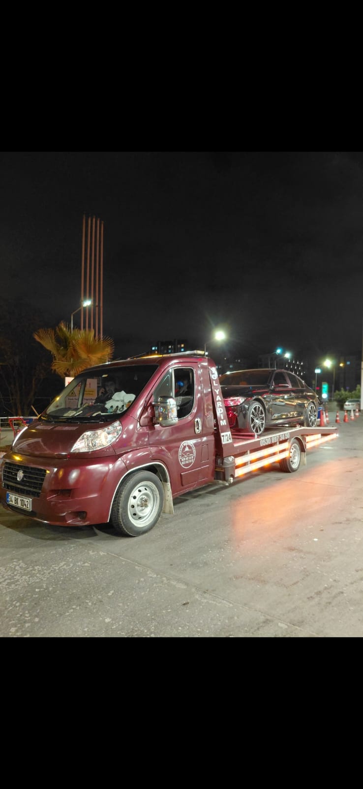Gece şehirler arası araç taşıma