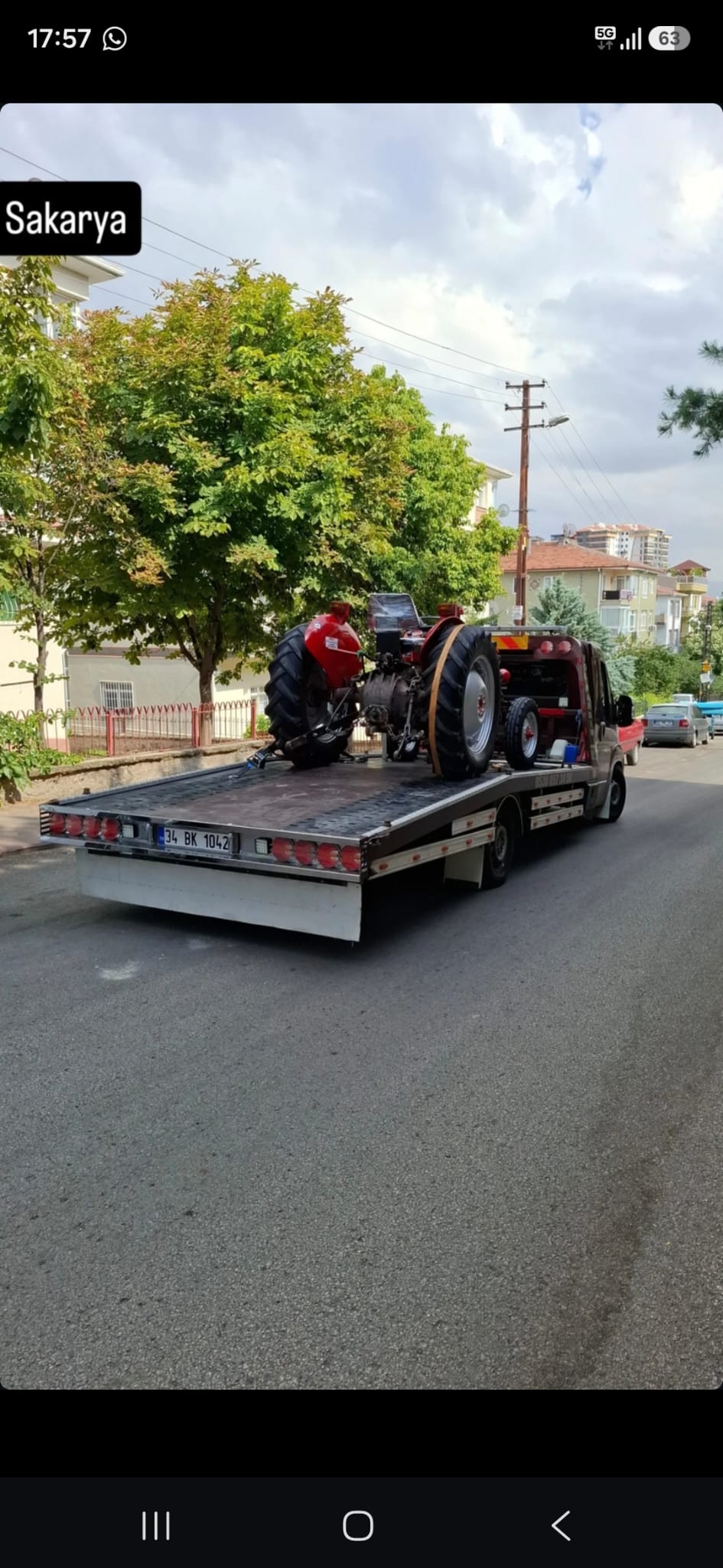 Traktör ve iş makinesi taşıma
